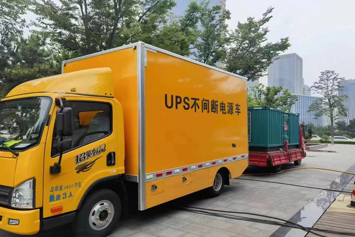 北海发电机租赁施工现场