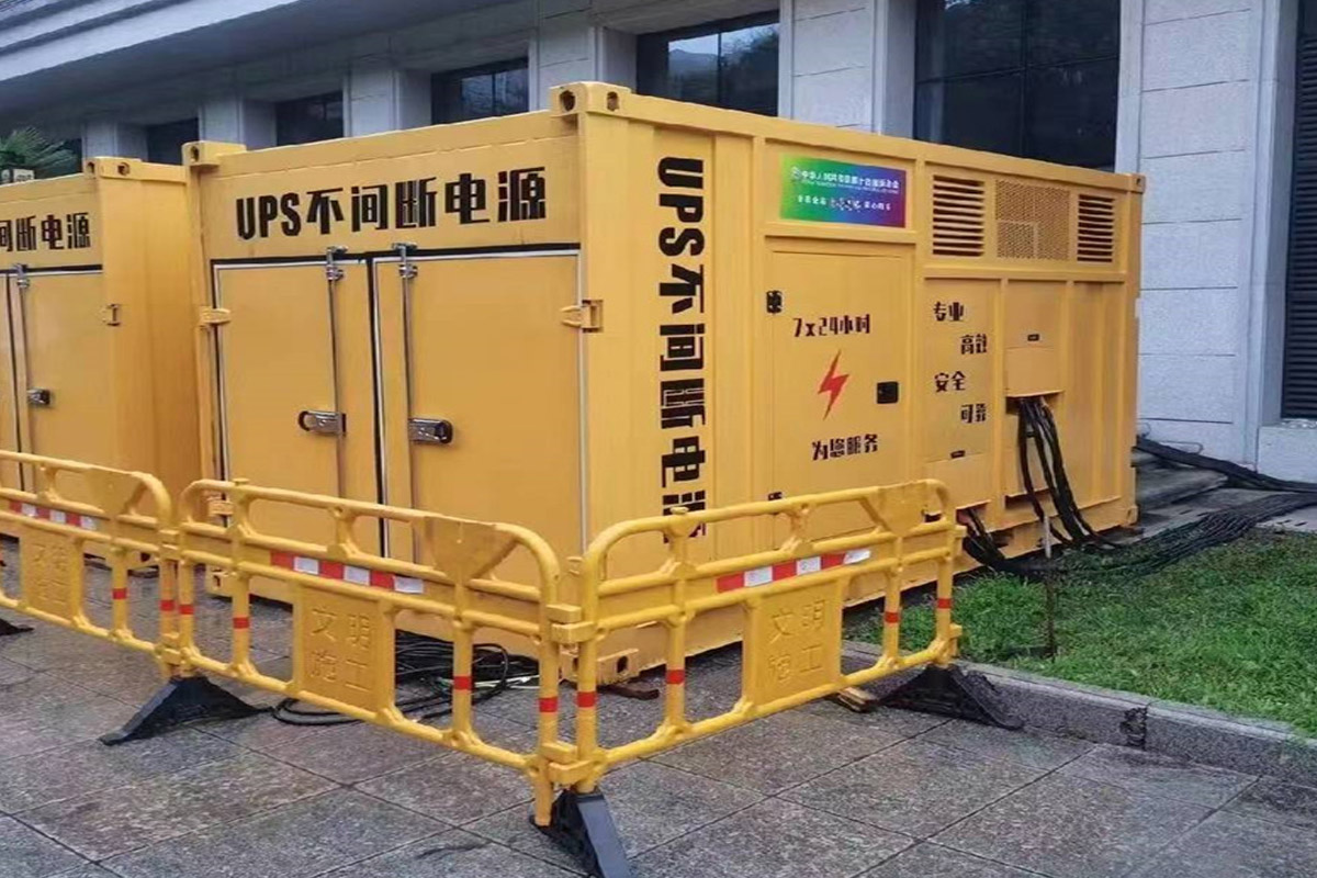 北海发电机租赁施工现场